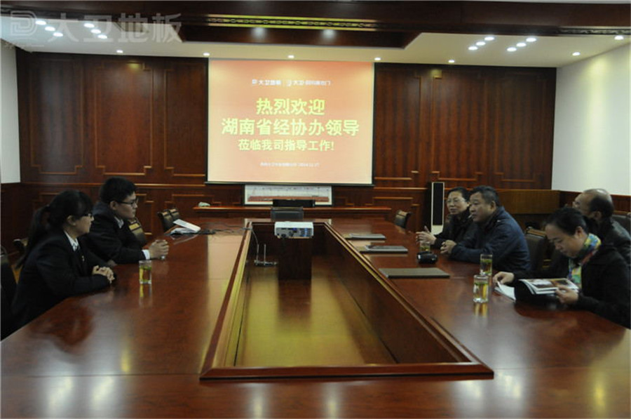 大衛地板董事長蔣衛與湖南經協辦領導開展座談會.jpg