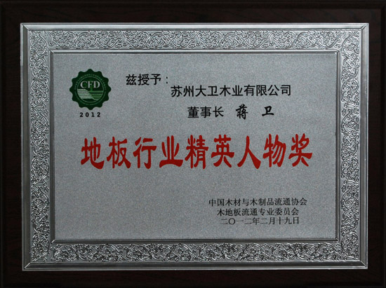 大衛地板蔣衛榮獲“地板行業精英人物獎”.JPG