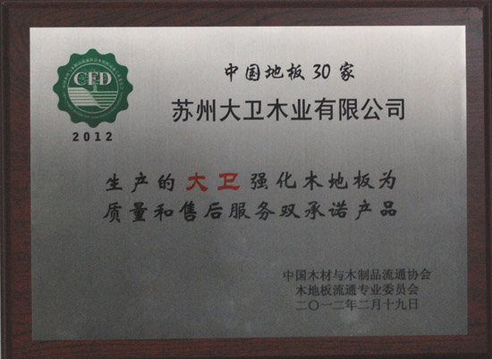 “2012中國強化木地板30家質(zhì)量和售后服務(wù)雙承諾產(chǎn)品”.JPG